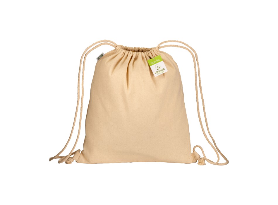 Zainetto in cotone biologico 220 g/m2, con chiusura a strozzo FullGadgets.com