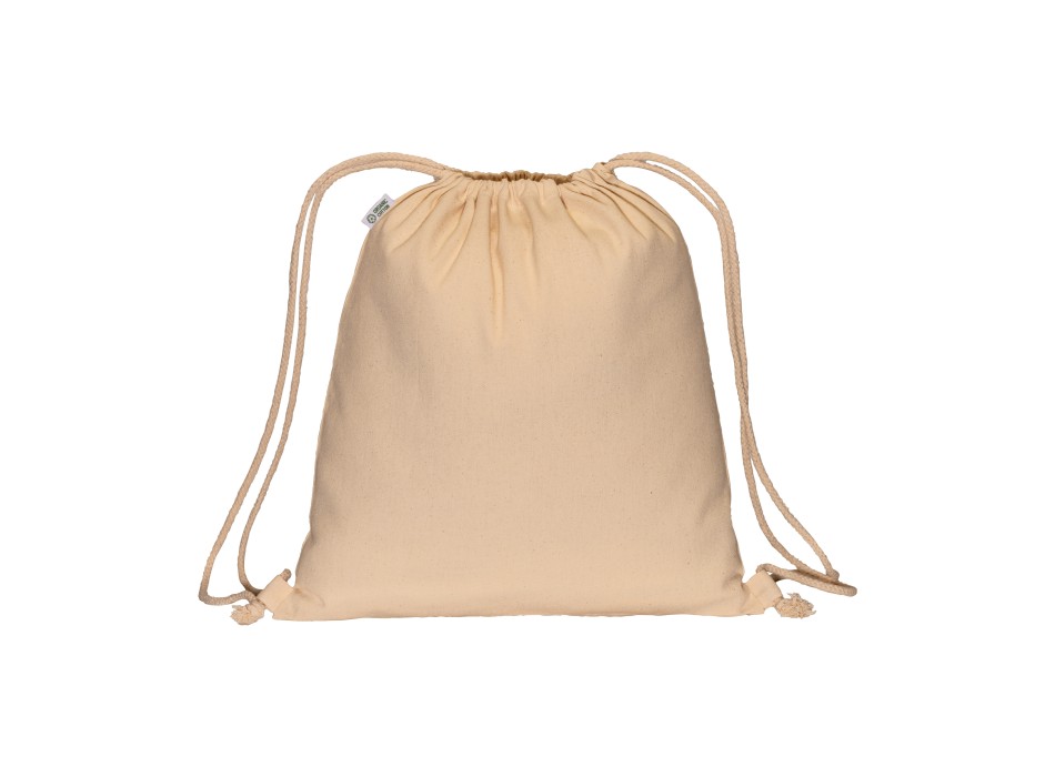 Zainetto in cotone biologico 220 g/m2, con chiusura a strozzo FullGadgets.com