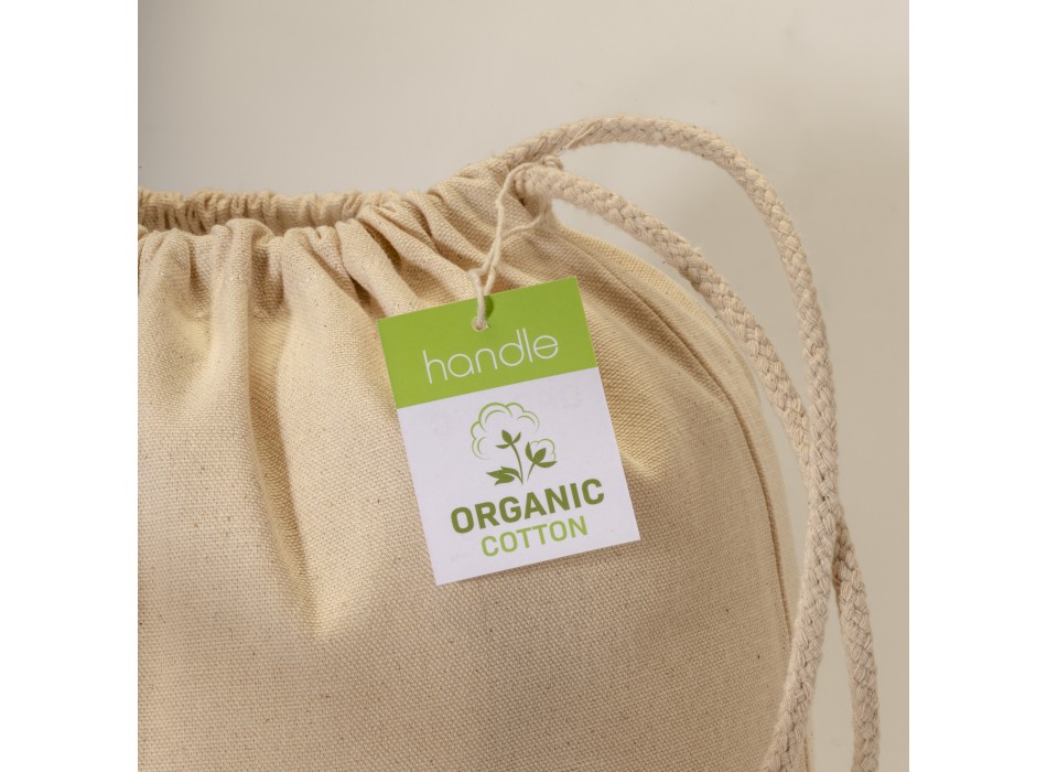 Zainetto in cotone biologico 220 g/m2, con chiusura a strozzo FullGadgets.com