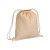 Zainetto in cotone biologico 220 g/m2, con chiusura a strozzo