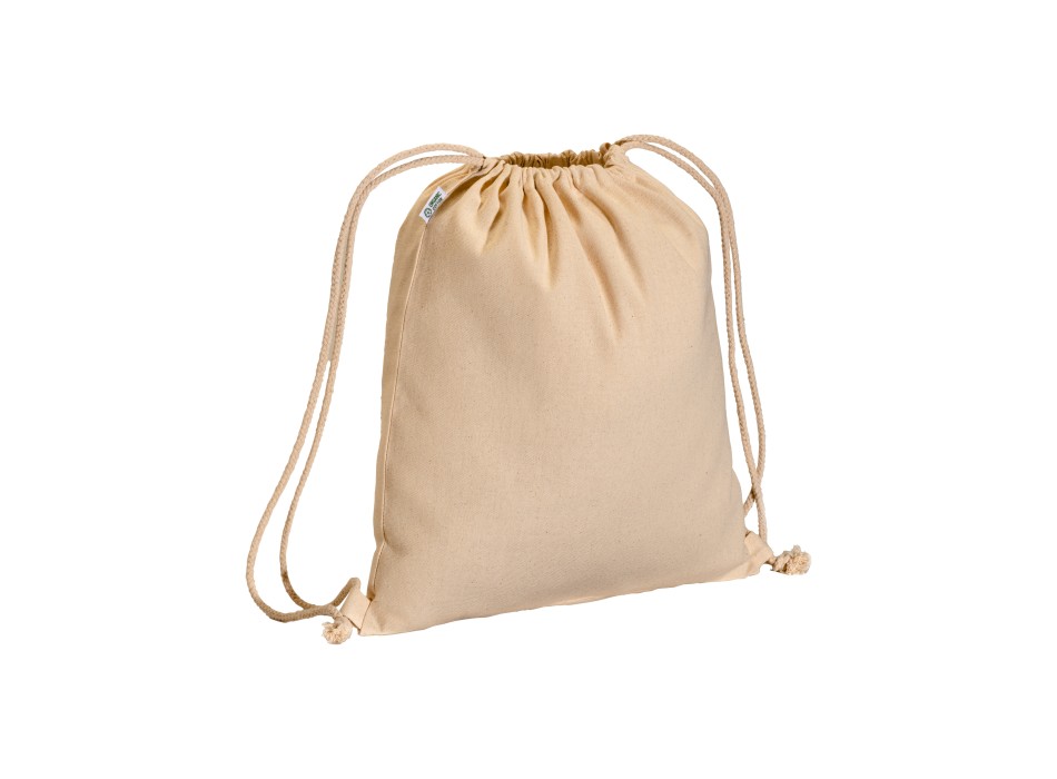 Zainetto in cotone biologico 220 g/m2, con chiusura a strozzo FullGadgets.com