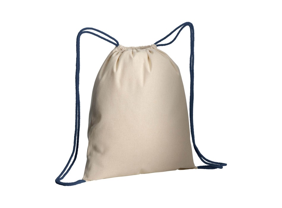 Zainetto in cotone naturale con chiusura a strozzo e cordini colorati FullGadgets.com