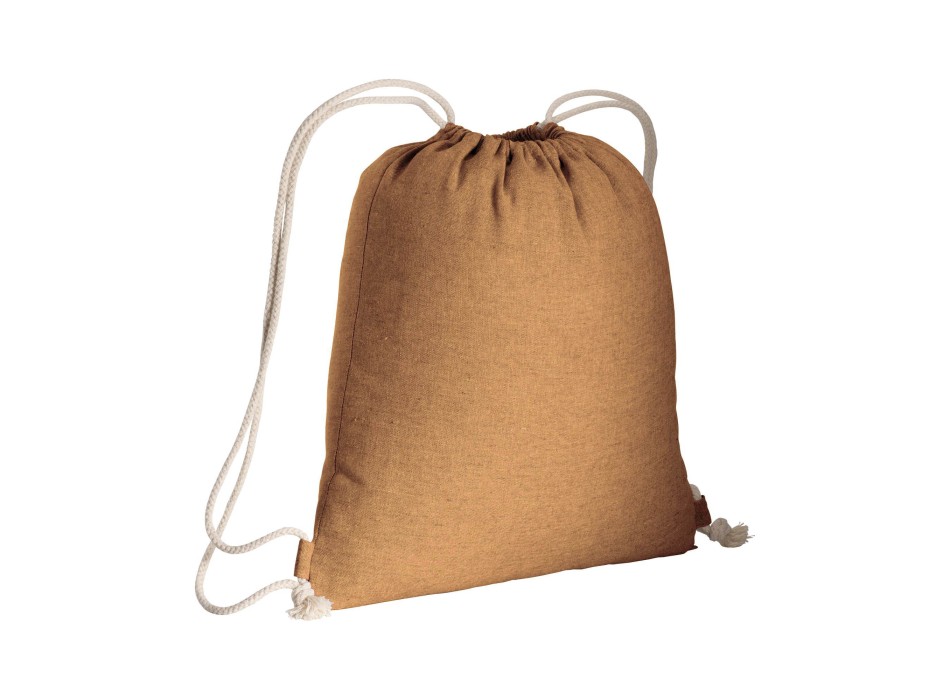 Zainetto in cotone riciclato effetto melange con chiusura a strozzo CORDINI AD ASOLA FullGadgets.com