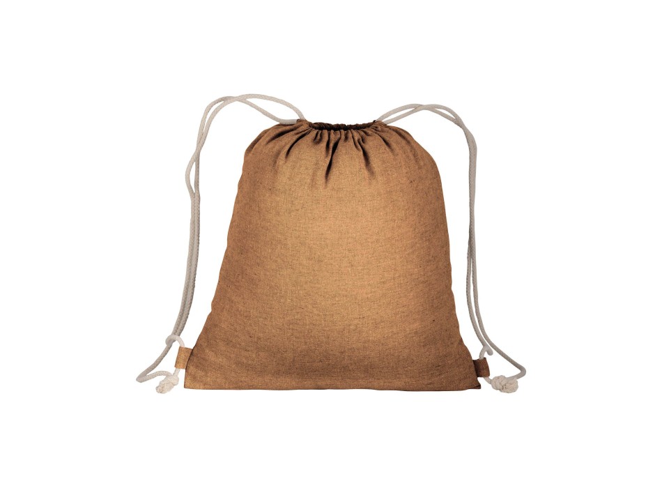 Zainetto in cotone riciclato effetto melange con chiusura a strozzo CORDINI AD ASOLA FullGadgets.com