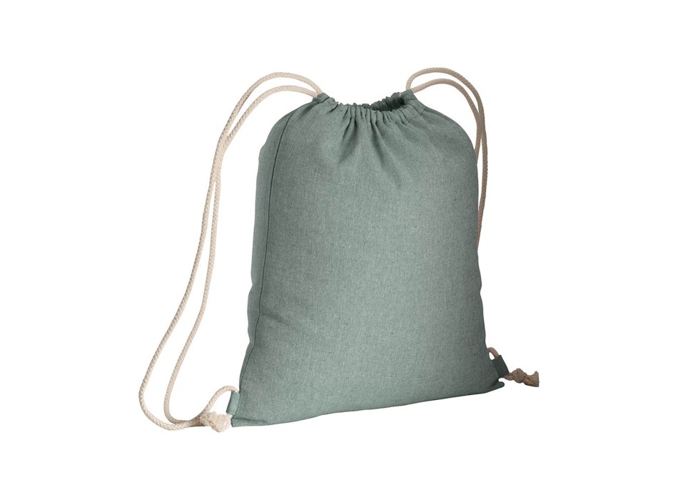 Zainetto in cotone riciclato effetto melange con chiusura a strozzo CORDINI AD ASOLA FullGadgets.com