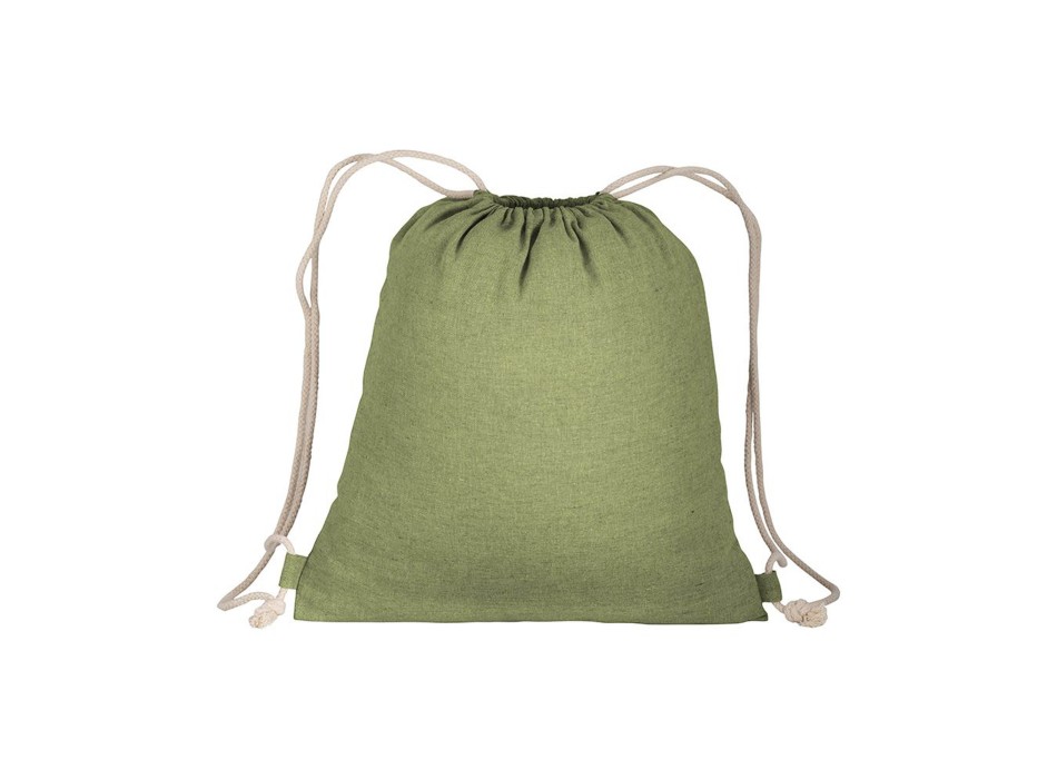 Zainetto in cotone riciclato effetto melange con chiusura a strozzo CORDINI AD ASOLA FullGadgets.com