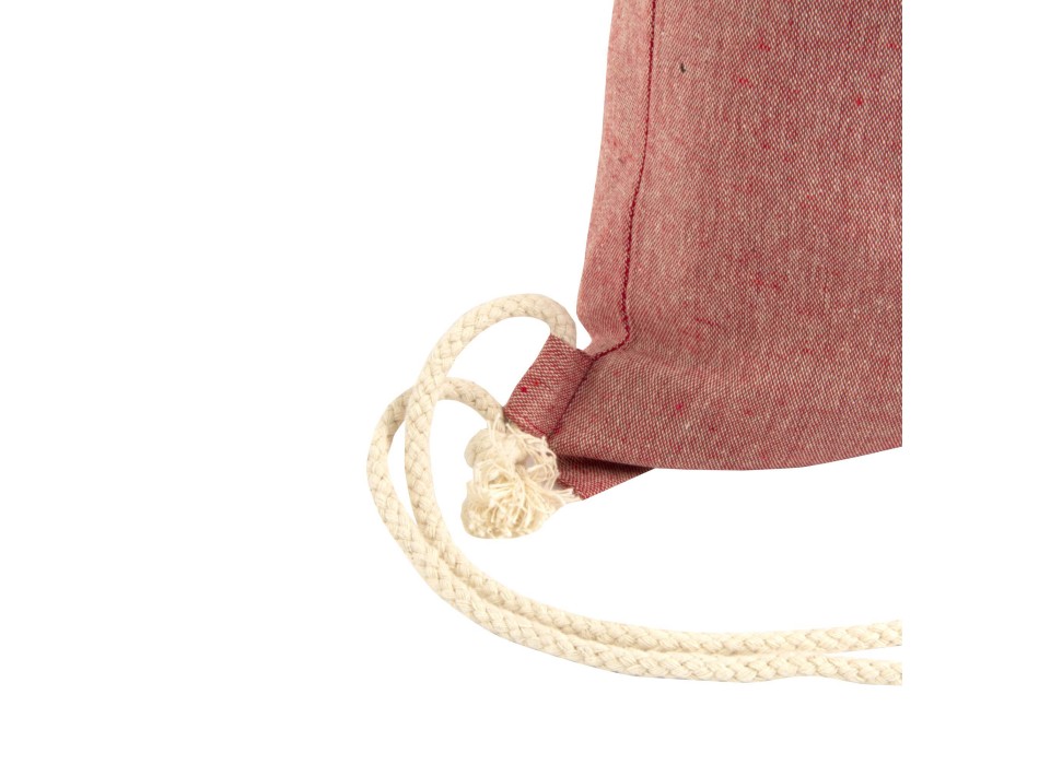 Zainetto in cotone riciclato effetto melange con chiusura a strozzo CORDINI AD ASOLA FullGadgets.com