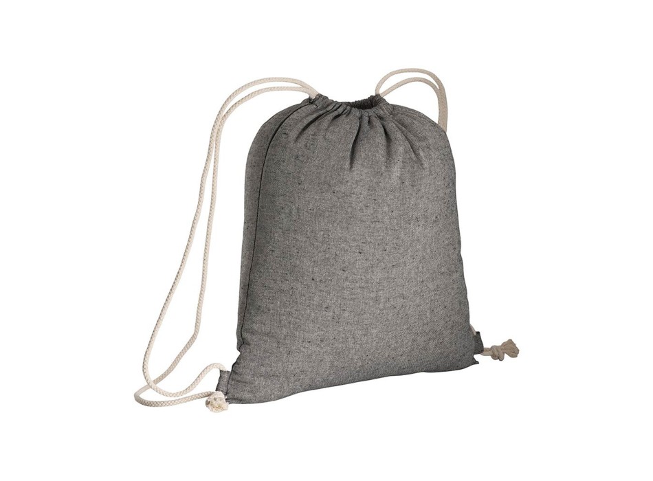Zainetto in cotone riciclato effetto melange con chiusura a strozzo CORDINI AD ASOLA FullGadgets.com
