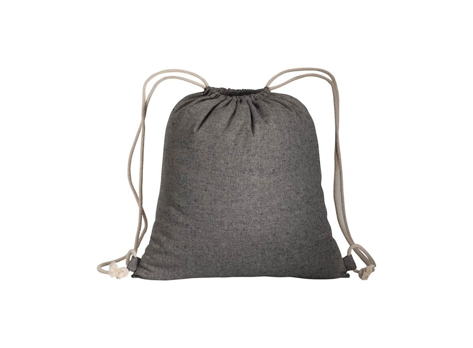 Zainetto in cotone riciclato effetto melange con chiusura a strozzo CORDINI AD ASOLA FullGadgets.com