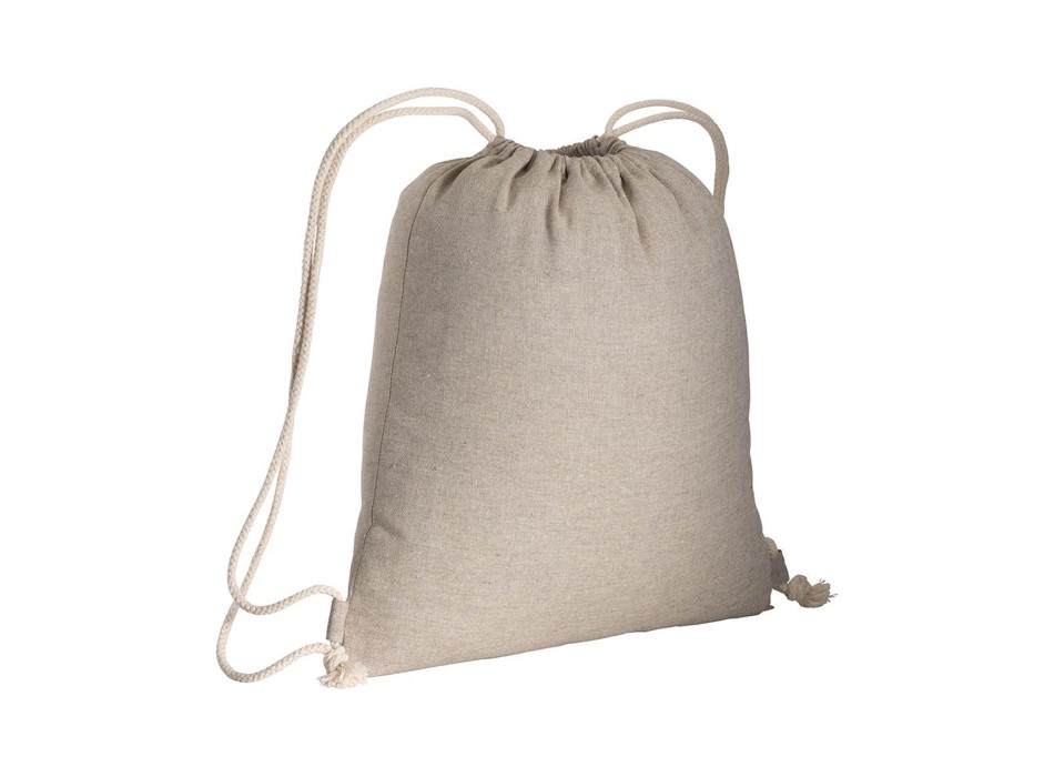 Zainetto in cotone riciclato effetto melange con chiusura a strozzo CORDINI AD ASOLA FullGadgets.com