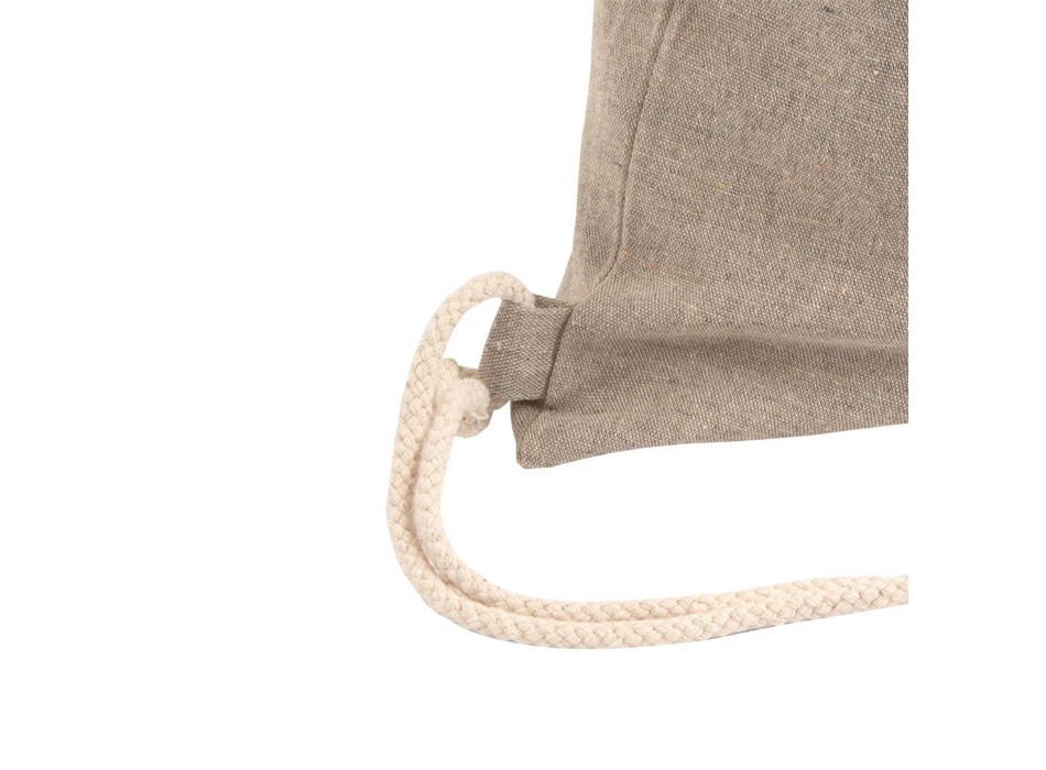 Zainetto in cotone riciclato effetto melange con chiusura a strozzo CORDINI AD ASOLA FullGadgets.com