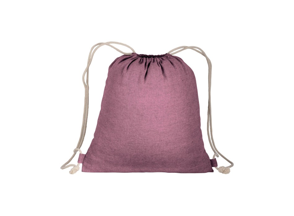 Zainetto in cotone riciclato effetto melange con chiusura a strozzo CORDINI AD ASOLA FullGadgets.com