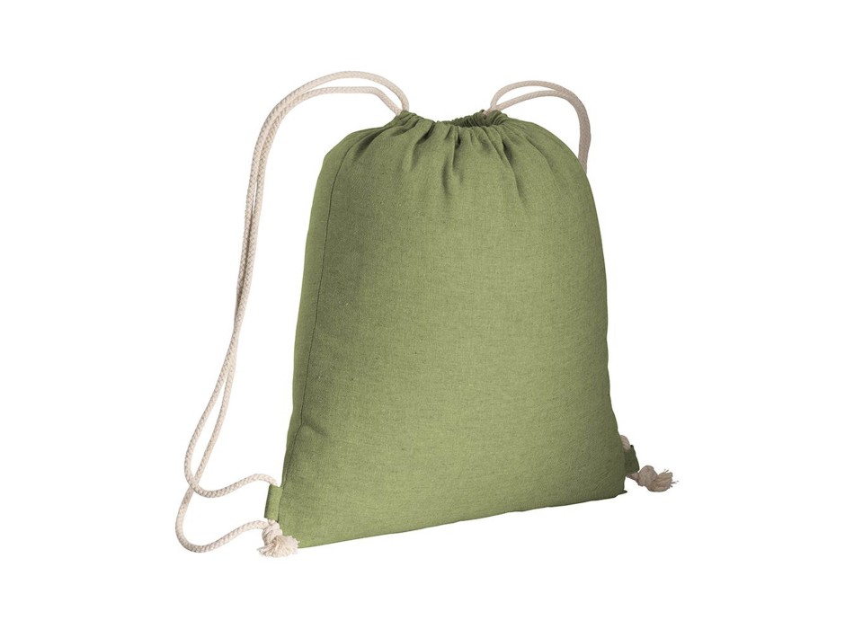 Zainetto in cotone riciclato effetto melange con chiusura a strozzo CORDINI AD ASOLA FullGadgets.com