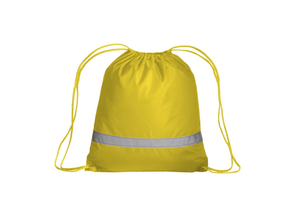 Zainetto in poliestere 210T con banda catarifrangente, chiusura a strozzo FullGadgets.com