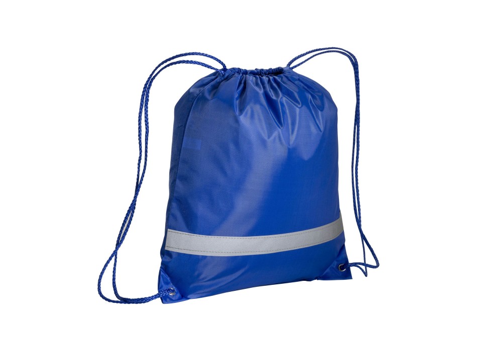 Zainetto in poliestere 210T con banda catarifrangente, chiusura a strozzo FullGadgets.com