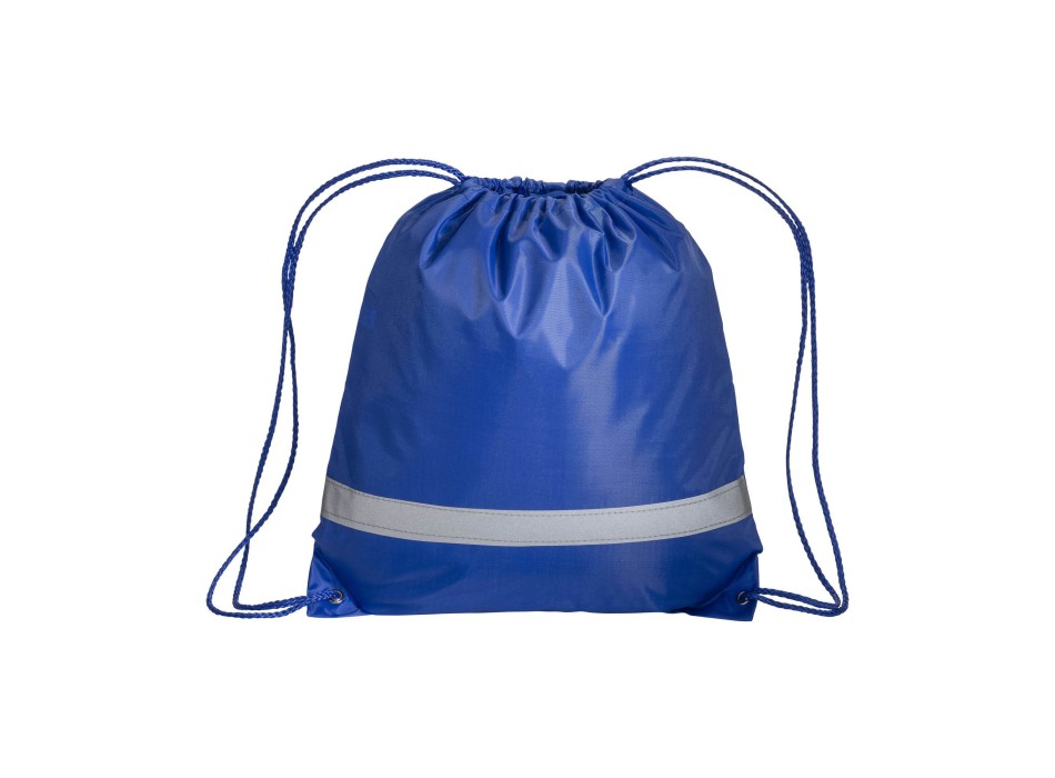 Zainetto in poliestere 210T con banda catarifrangente, chiusura a strozzo FullGadgets.com