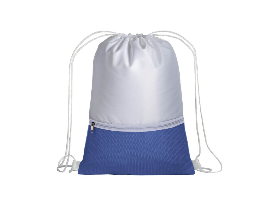 Zainetto in poliestere 210T con tasca zip colorata e chiusura a strozzo FullGadgets.com