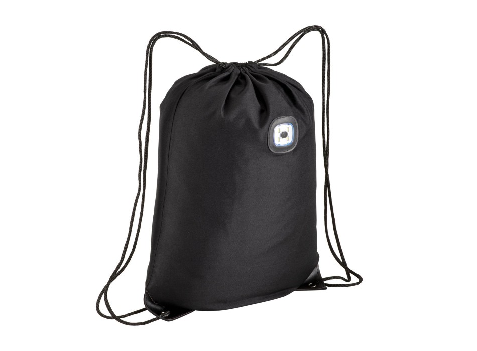 Zainetto in poliestere 300T con luce LED COB, angoli rinforzati. FullGadgets.com