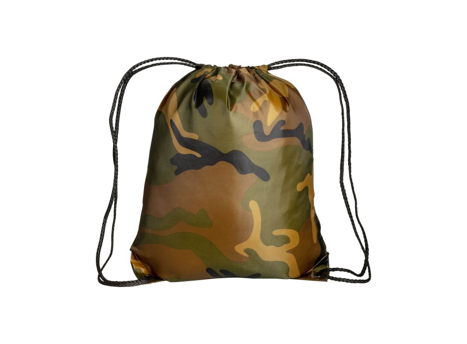 Zainetto mimetico in poliestere 210 T con chiusura a strozzo e angoli rinforzati FullGadgets.com