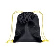 Zainetto nero in poliestere 210 T con chiusura a strozzo e cordini colorati FullGadgets.com