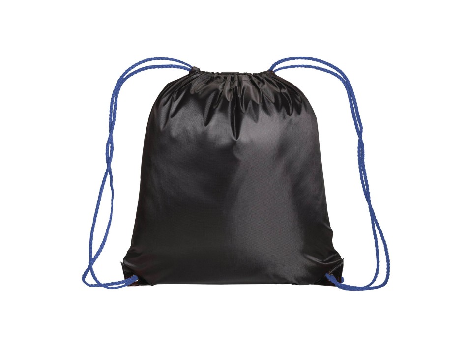 Zainetto nero in Polyester 210 T, manici colorati e angoli rinforzati neri FullGadgets.com