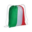 Zainetto tricolore in  poliestere 210 T con chiusura a strozzo e angoli rinforzati FullGadgets.com