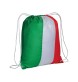 Zainetto tricolore in  poliestere 210 T con chiusura a strozzo e angoli rinforzati FullGadgets.com