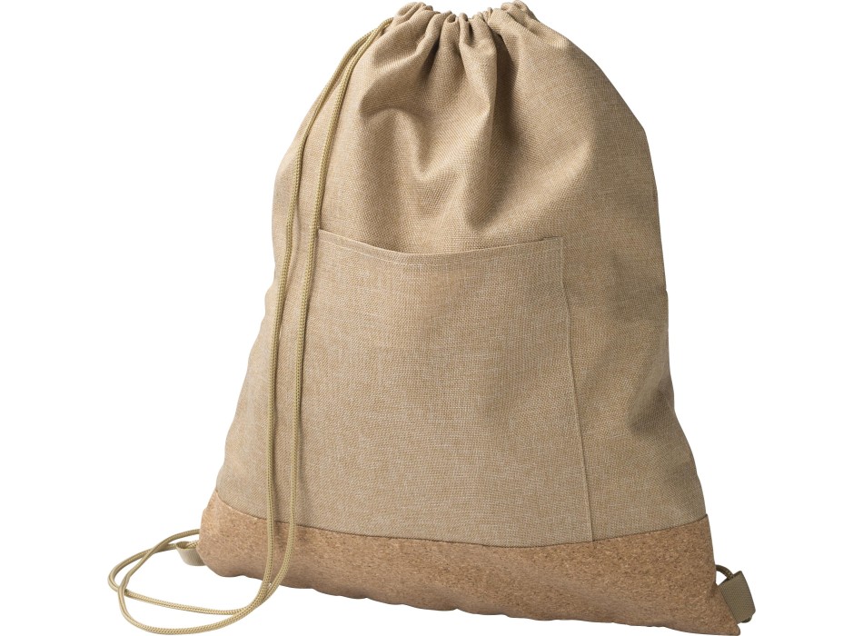 Zaino a sacca, chiusura a coulisse in poliestere 600 D rPET Ansel FullGadgets.com