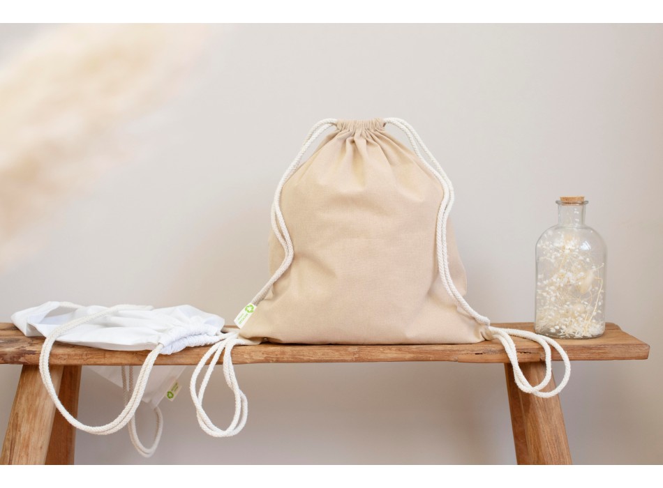 Zaino a sacca in cotone riciclato Joy FullGadgets.com