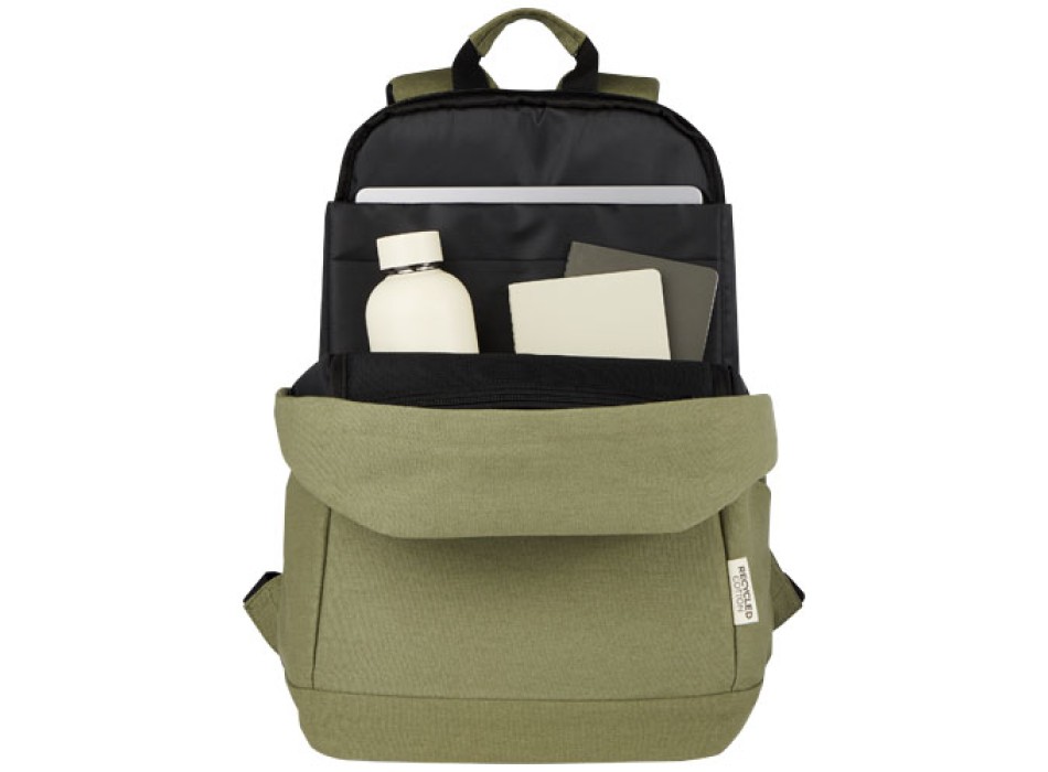Zaino antifurto per portatile da 15,6" in canvas riciclato certificato GRS Joey - 18L FullGadgets.com