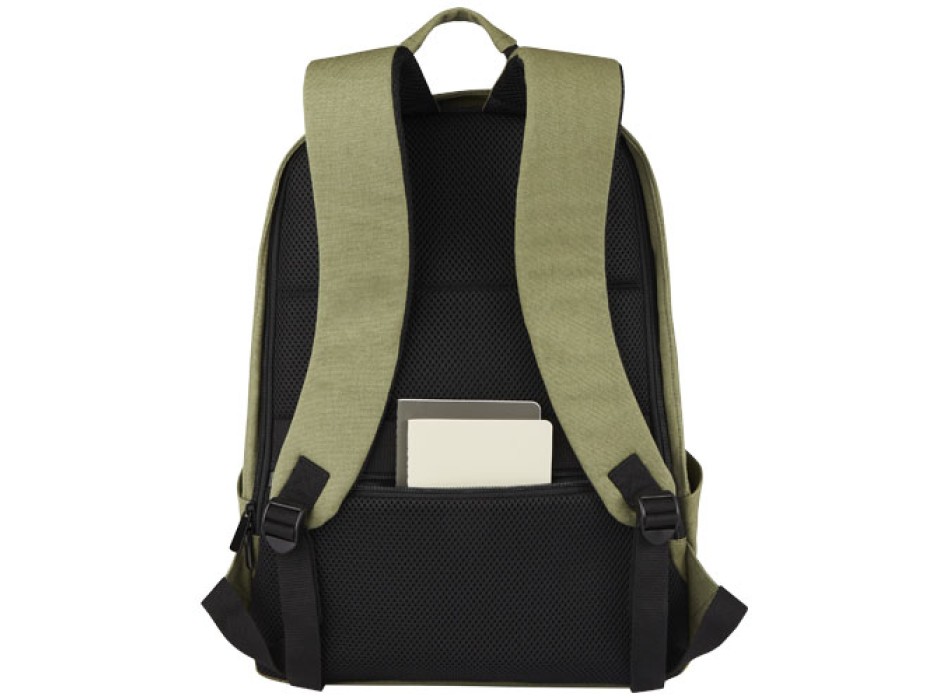 Zaino antifurto per portatile da 15,6" in canvas riciclato certificato GRS Joey - 18L FullGadgets.com