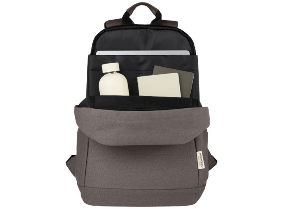 Zaino antifurto per portatile da 15,6" in canvas riciclato certificato GRS Joey - 18L FullGadgets.com