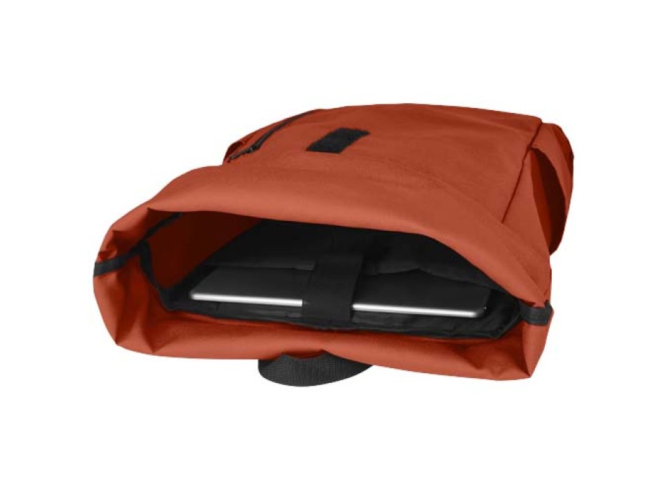 Zaino con chiusura arrotolabile per portatile da 15,6" in PET riciclato certificato GRS Byron 18L FullGadgets.com