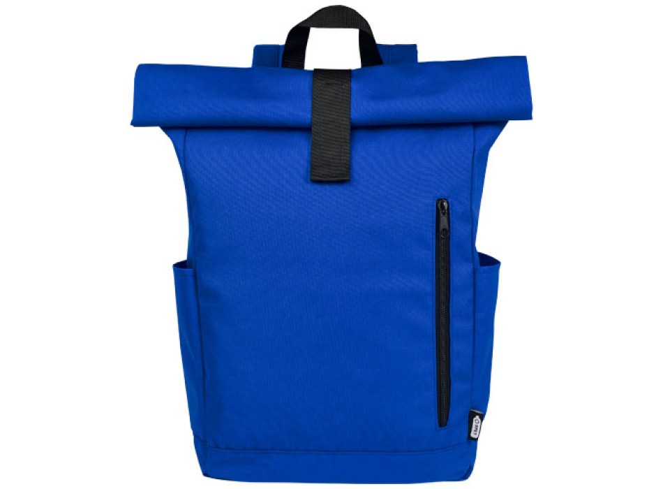 Zaino con chiusura arrotolabile per portatile da 15,6" in PET riciclato certificato GRS Byron 18L FullGadgets.com