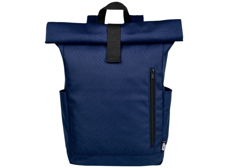 Zaino con chiusura arrotolabile per portatile da 15,6" in PET riciclato certificato GRS Byron 18L FullGadgets.com