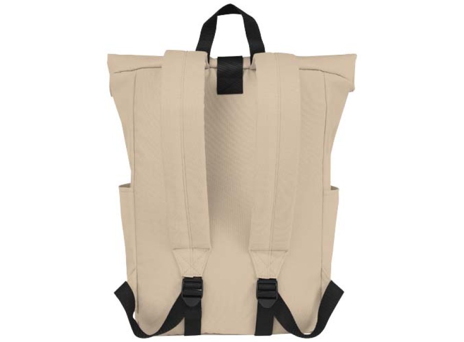 Zaino con chiusura arrotolabile per portatile da 15,6" in PET riciclato certificato GRS Byron 18L FullGadgets.com