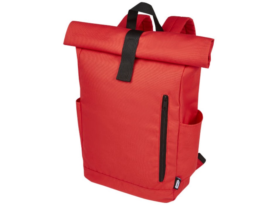 Zaino con chiusura arrotolabile per portatile da 15,6" in PET riciclato certificato GRS Byron 18L FullGadgets.com