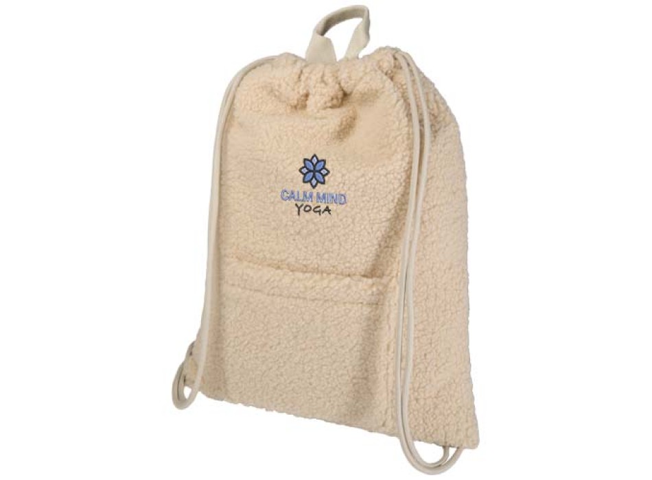 Zaino con cordoncino in sherpa riciclato certificato GRS da 9 litri Bear FullGadgets.com