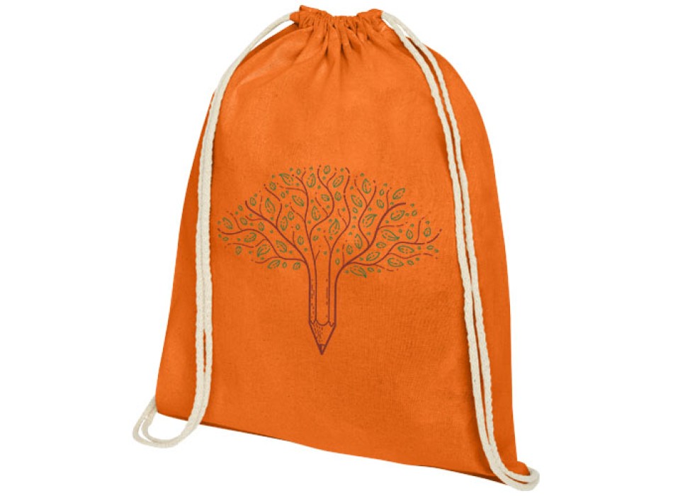 Zaino con cordoncino Oregon in cotone da 140 g/m² - 5L FullGadgets.com