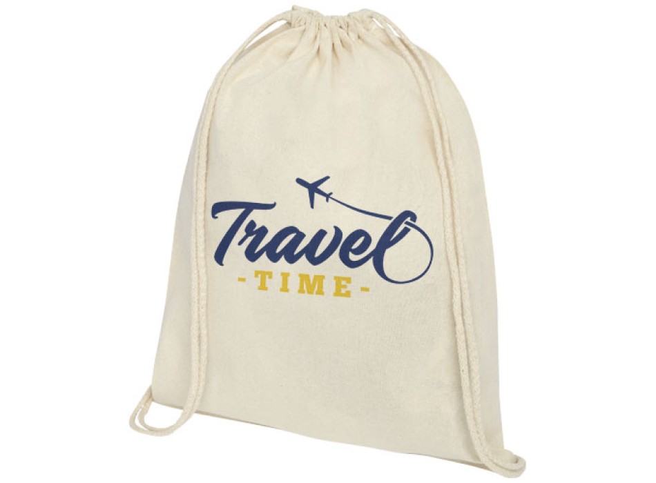 Zaino con cordoncino Oregon in cotone da 140 g/m² - 5L FullGadgets.com