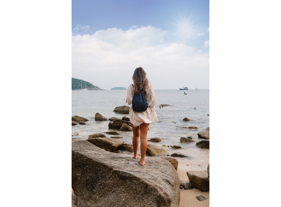 Zaino con coulisse in denim riciclato Impact AWARE™ FullGadgets.com