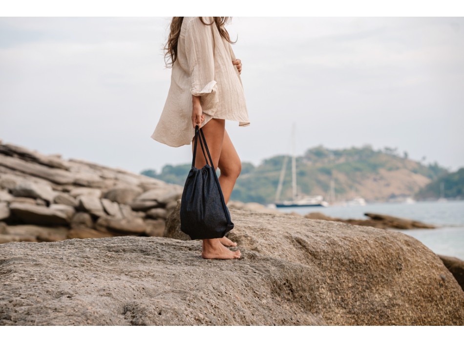 Zaino con coulisse in denim riciclato Impact AWARE™ FullGadgets.com