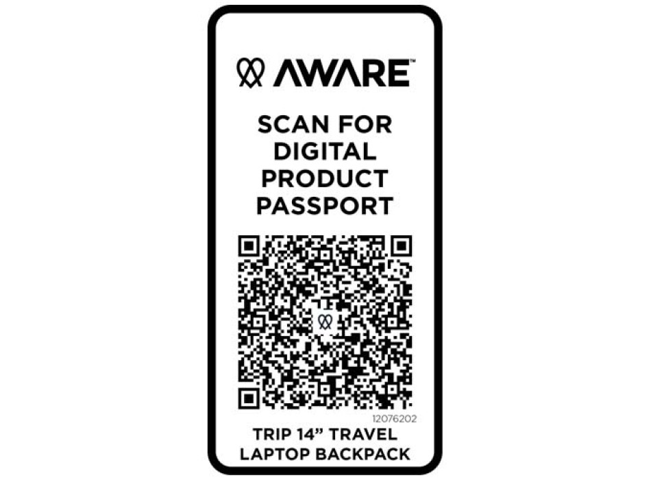 Zaino da viaggio per portatile da 14" in materiale riciclato da 9 litri Trip Aware™ FullGadgets.com