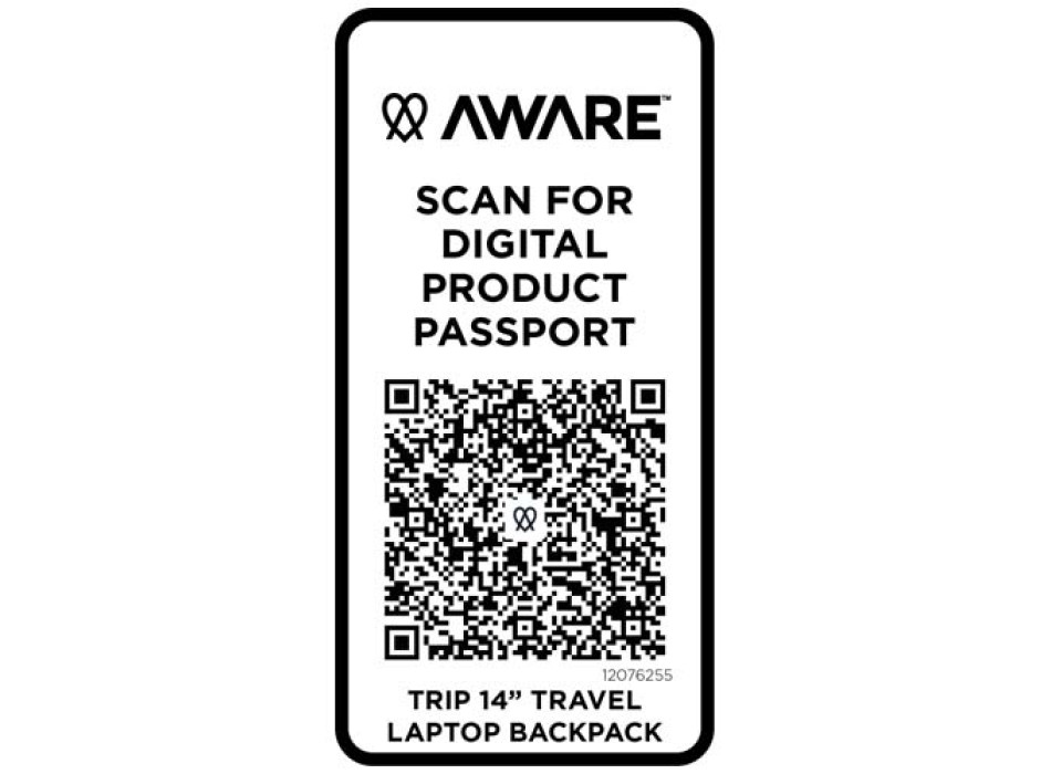 Zaino da viaggio per portatile da 14" in materiale riciclato da 9 litri Trip Aware™ FullGadgets.com