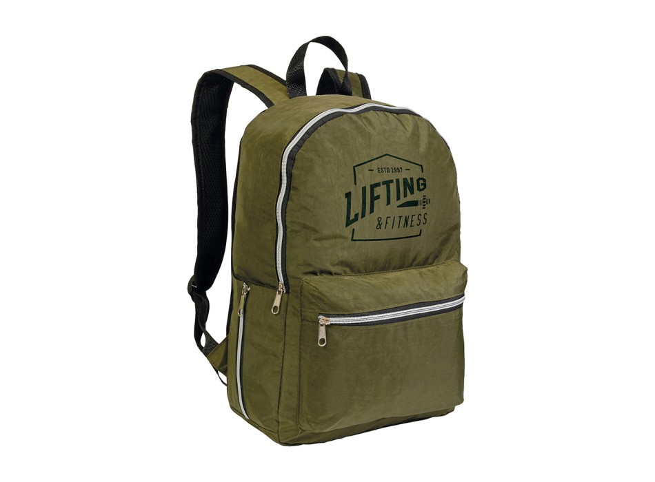Zaino in nylon 420D con 4 tasche di cui 2 laterali a zip retinate FullGadgets.com