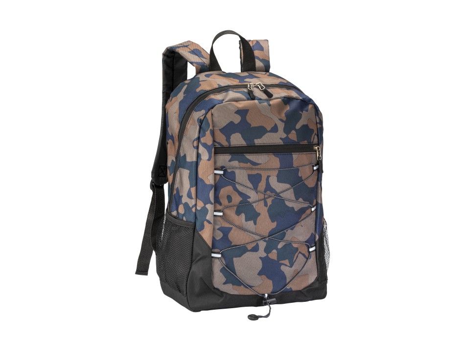 Zaino in poliestere 600D con 4 tasche di cui 2 laterali retinate FullGadgets.com