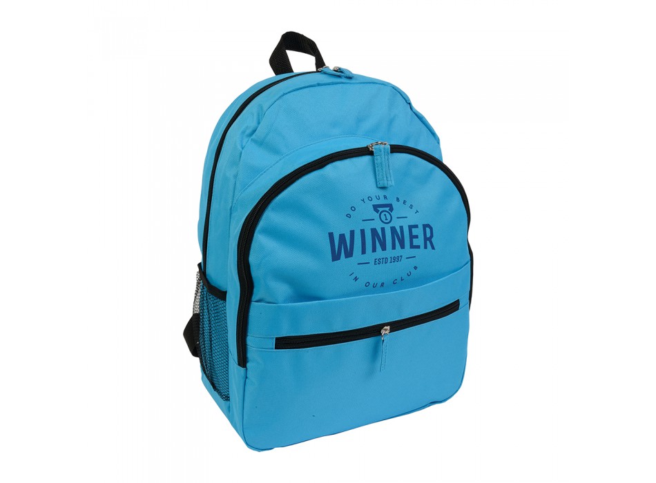 Zaino in poliestere 600d con 6 tasche di cui due laterali retinate FullGadgets.com