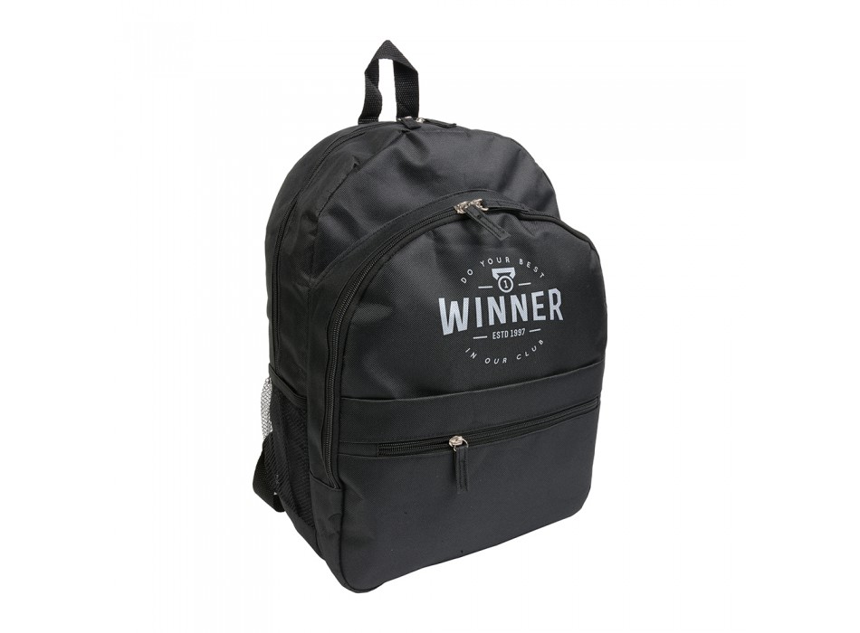 Zaino in poliestere 600D con 6 tasche di cui due laterali retinate FullGadgets.com