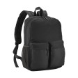 Zaino in poliestere 600D con cinque tasche di cui due laterali retinate, spallacci regol. FullGadgets.com