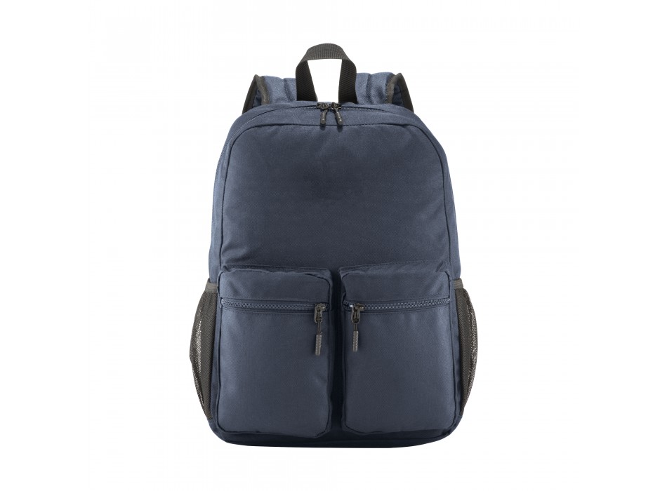 Zaino in poliestere 600d con cinque tasche di cui due laterali retinate, spallacci regol. FullGadgets.com